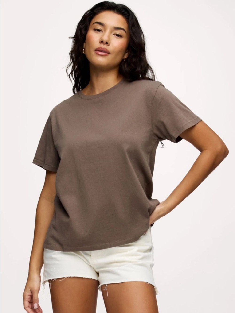 Nuuds vintage everyday classic tee brown distressed Crewneck medium 100% cotton